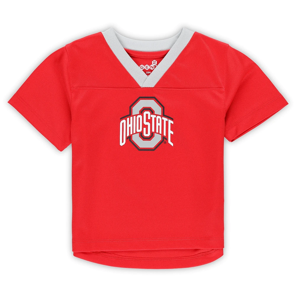 Ensemble maillot et pantalon deux pièces pour bébé Scarlet Ohio State Buckeyes Red Zone