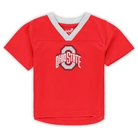 Infant Scarlet Ohio State Buckeyes Two-Piece Red Zone Jersey & Pants Set