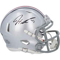 Jaxon Smith-Njigba Ohio State Buckeyes Autographed Riddell Speed Mini Helmet