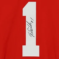 Maillot de match Nike autographié par Justin Fields Scarlet Ohio State Buckeyes
