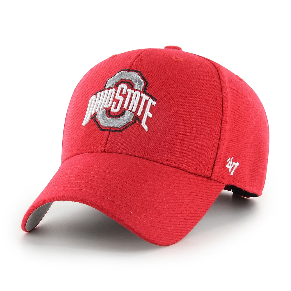 Men's '47  Red Ohio State Buckeyes MVP Adjustable Hat