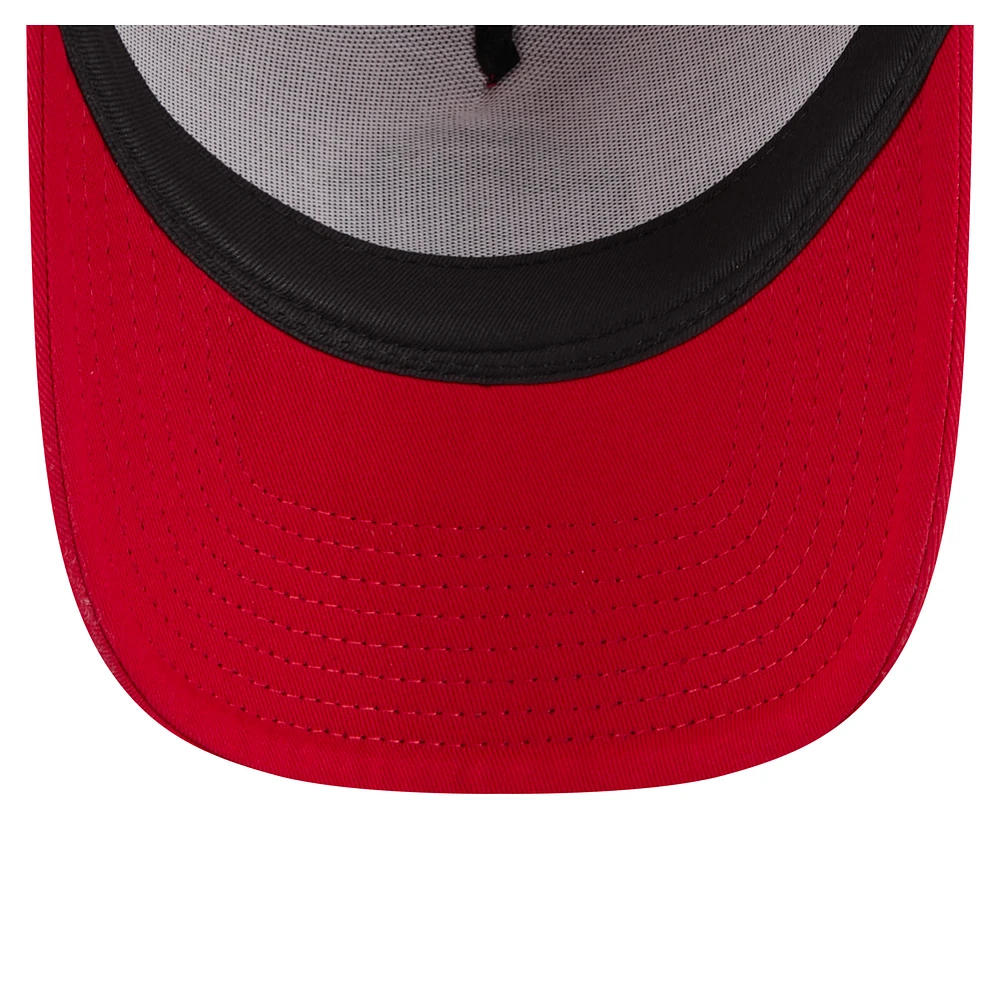 Men's New Era  Scarlet Ohio State Buckeyes 9FORTY A-Frame Trucker Adjustable Hat