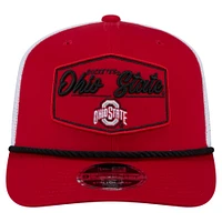Men's New Era  Scarlet Ohio State Buckeyes 9SEVENTY Stretch-Snap Adjustable Hat