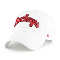 Men's '47 White Ohio State Buckeyes Clean Up Adjustable Hat