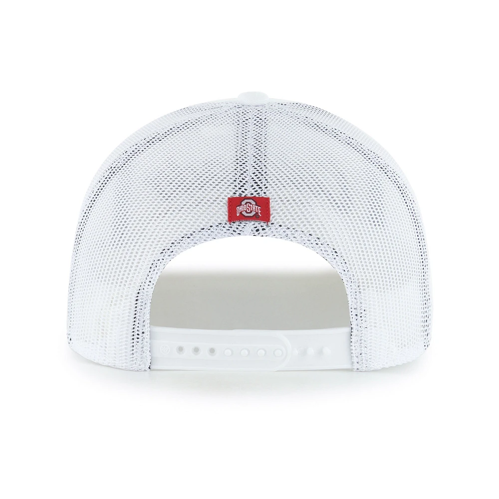Casquette ajustable Garner Rope Trucker blanche '47 des Ohio State Buckeyes pour homme