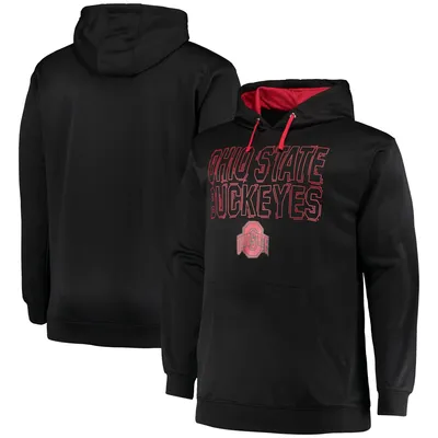 Ohio State Buckeyes Big & Tall Fleece Team Pullover Hoodie - Black