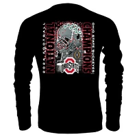 Men's Black Ohio State Buckeyes College Football Playoff 2024 National Champions Confetti Long Sleeve T-Shirt