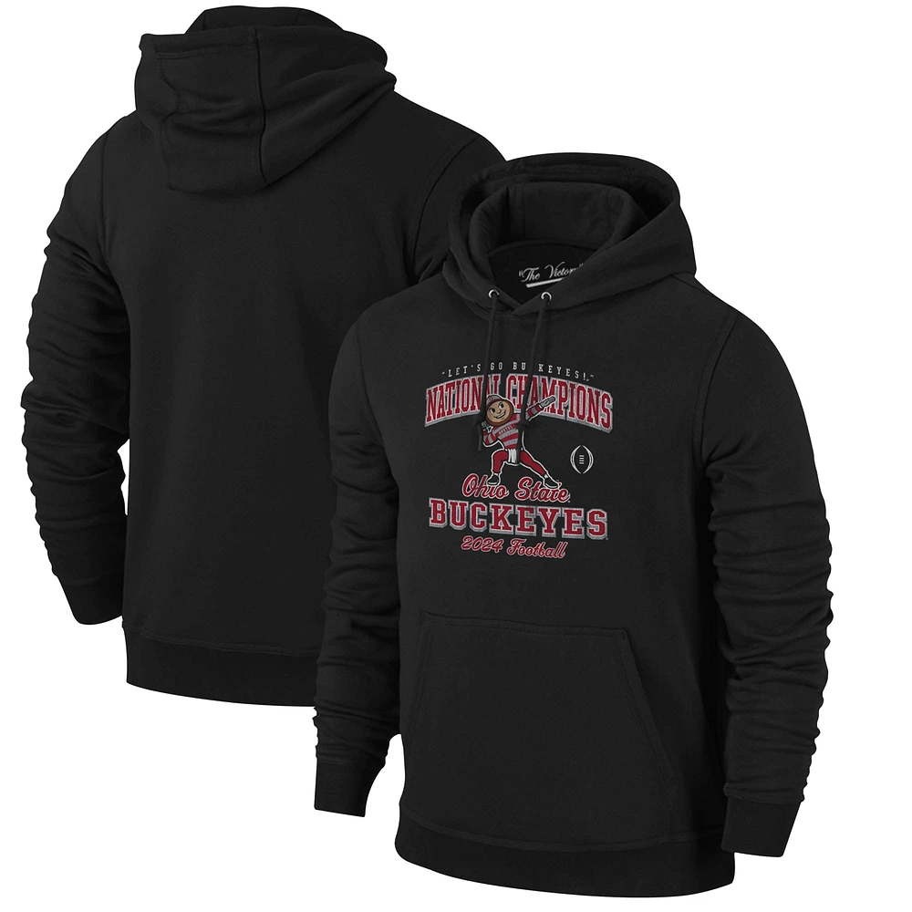 Men's  Black Ohio State Buckeyes College Football Playoff 2024 National Champions Mascot Pullover Hoodie