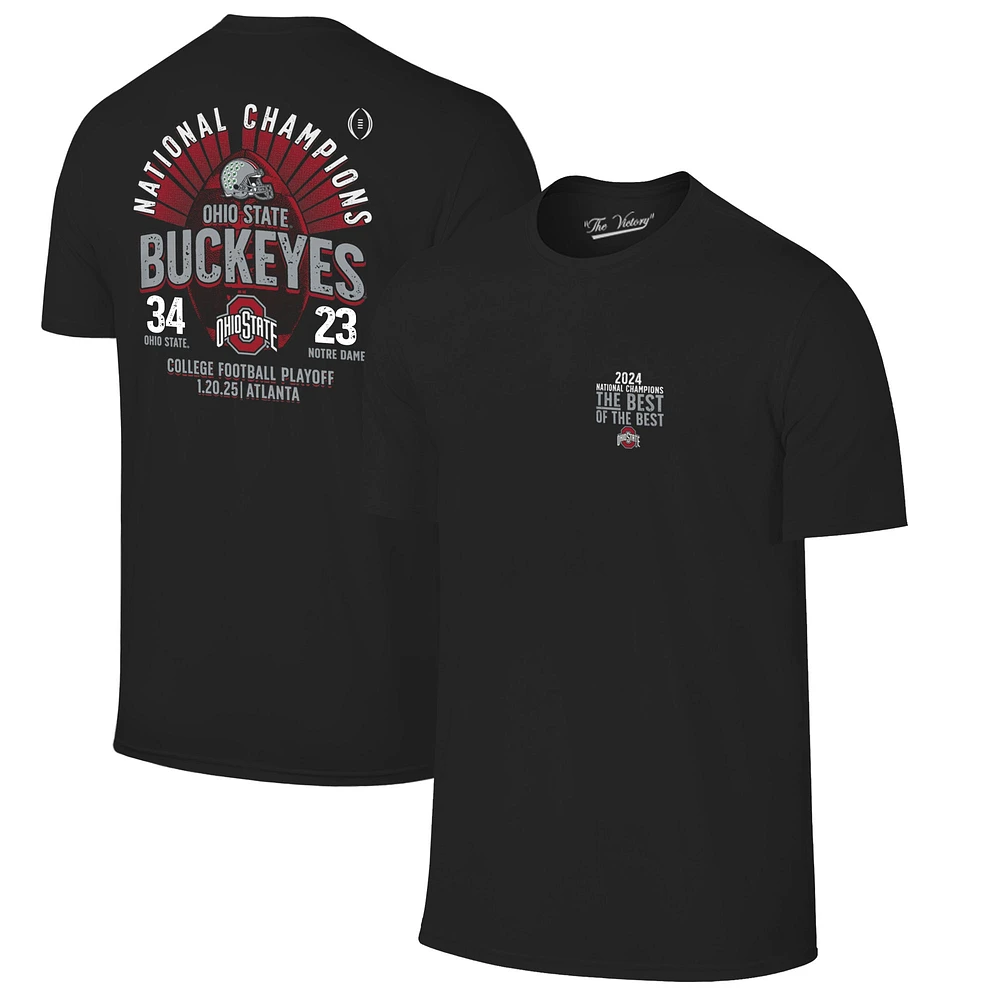 Men's  Black Ohio State Buckeyes College Football Playoff 2024 National Champions Score T-Shirt