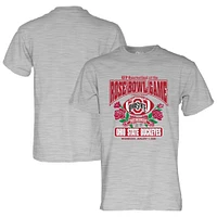 Men's Blue 84  Heather Gray Ohio State Buckeyes College Football Playoff 2025 Rose Bowl T-Shirt