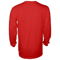 Men's Blue 84  Scarlet Ohio State Buckeyes College Football Playoff 2024 National Champions Helmet Long Sleeve T-Shirt