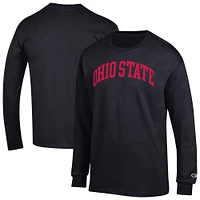 Men's Champion Ohio State Buckeyes Basic Arch Long Sleeve T-Shirt