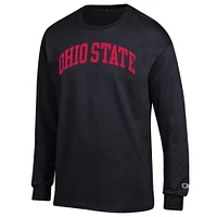 Men's Champion Ohio State Buckeyes Basic Arch Long Sleeve T-Shirt