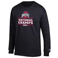 Men's Champion Black Ohio State Buckeyes College Football Playoff 2024 National Champions Long Sleeve T-Shirt