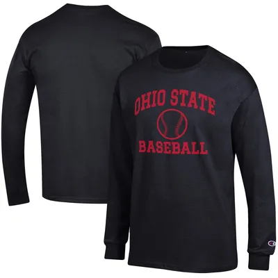 Ohio State Buckeyes Champion Icon Baseball Long Sleeve T-Shirt