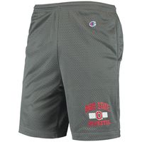 Men's Champion Gray Ohio State Buckeyes College Mesh Shorts