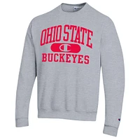 Sweat Champion Ohio State Buckeyes Arch Pill gris chiné pour homme