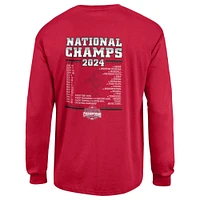 Men's Champion Scarlet Ohio State Buckeyes College Football Playoff 2024 National Champions Long Sleeve T-Shirt