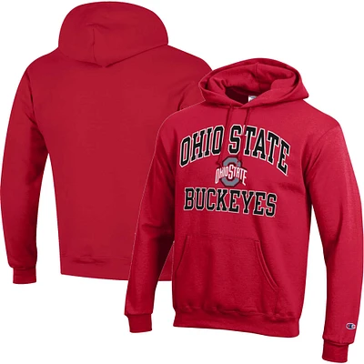 Sweat à capuche Champion Scarlet Ohio State Buckeyes High Motor pour homme