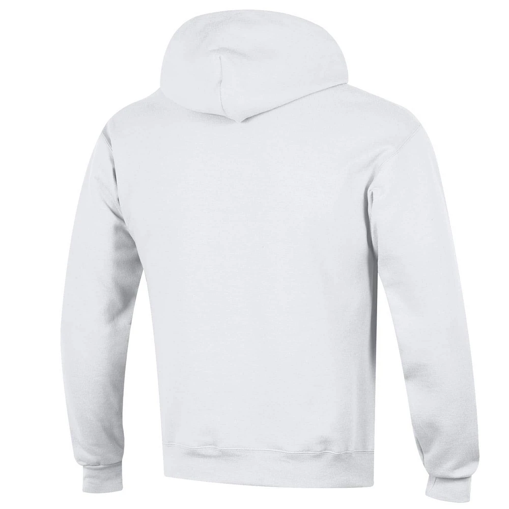 Men's Champion  White Ohio State Buckeyes Basic Arch Fleece Pullover Hoodie