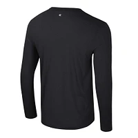 T-shirt à manches longues 2 coups Colosseum Black Ohio State Buckeyes Color Pop Active Blend pour hommes
