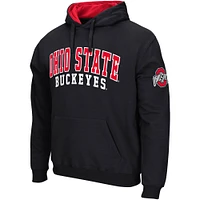 Men's Colosseum Black Ohio State Buckeyes Double Arch Pullover Hoodie