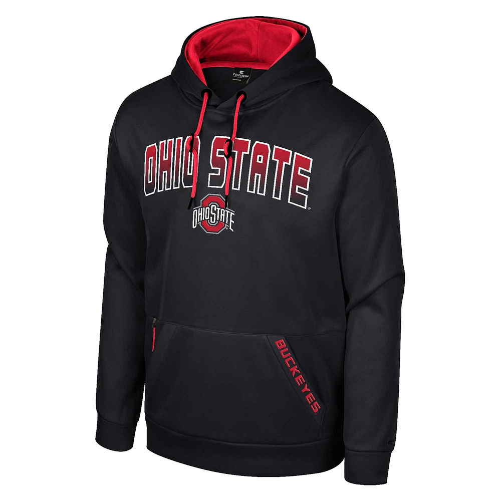 Sweat à capuche Colosseum Ohio State Buckeyes Reese noir pour homme