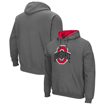 Sweat à capuche Colosseum Charcoal Ohio State Buckeyes Arch & Team Logo 3.0 pour homme