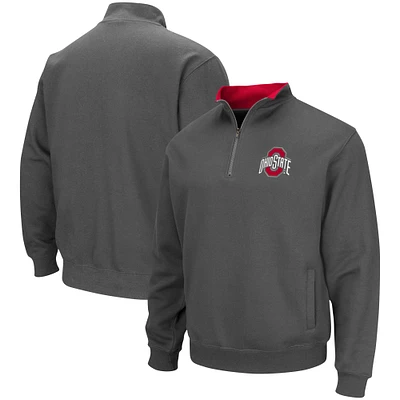 Veste Colosseum Charcoal Ohio State Buckeyes Tortugas Team Logo Quarter-Zip pour homme