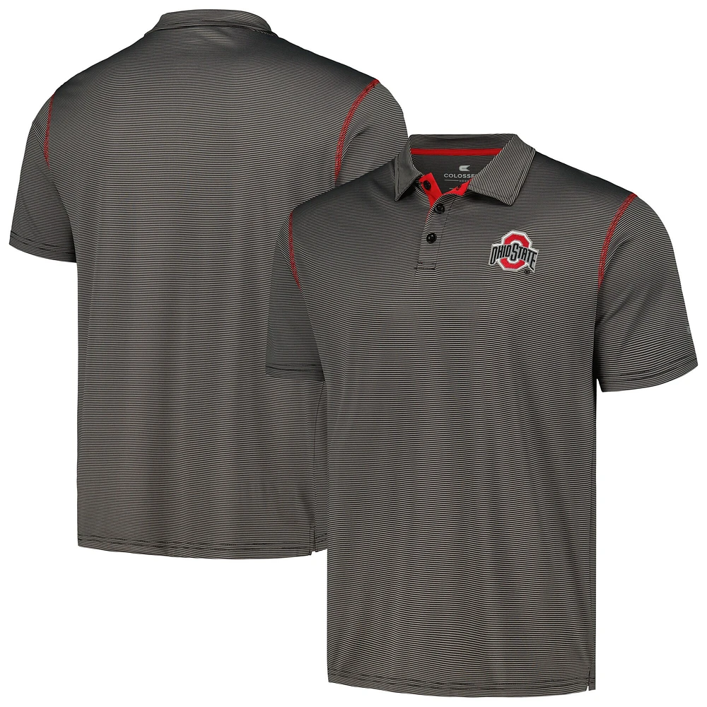 Polo Colosseum gris Ohio State Buckeyes Cameron pour hommes