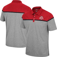 Polo Colosseum Heather Grey Ohio State Buckeyes Chamberlain pour homme