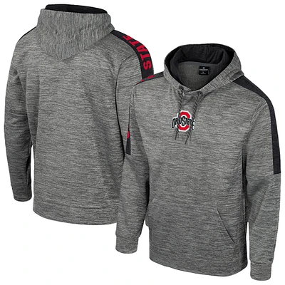 Sweat à capuche pour homme Colosseum Heather Grey Ohio State Buckeyes Dozer