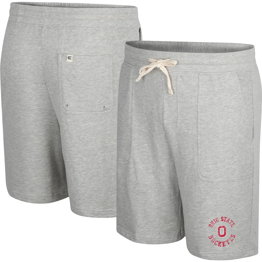 Colosseum Heather Grey Ohio State Buckeyes Love To Hear This Terry Short pour homme