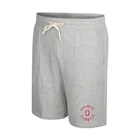 Colosseum Heather Grey Ohio State Buckeyes Love To Hear This Terry Short pour homme