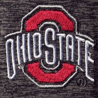 Men's Colosseum Heathered Black Ohio State Buckeyes Down Swing Raglan Polo