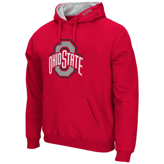 Sweat à capuche Colosseum Scarlet Ohio State Buckeyes Arch & Logo 3.0 pour homme