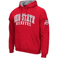 Men's Colosseum Scarlet Ohio State Buckeyes Double Arch Pullover Hoodie