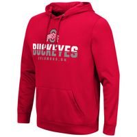 Men's Colosseum Scarlet Ohio State Buckeyes Lantern Pullover Hoodie