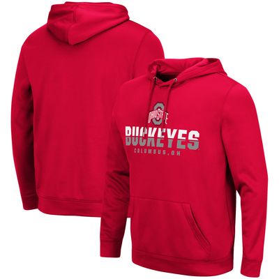 Men's Colosseum Scarlet Ohio State Buckeyes Lantern Pullover Hoodie