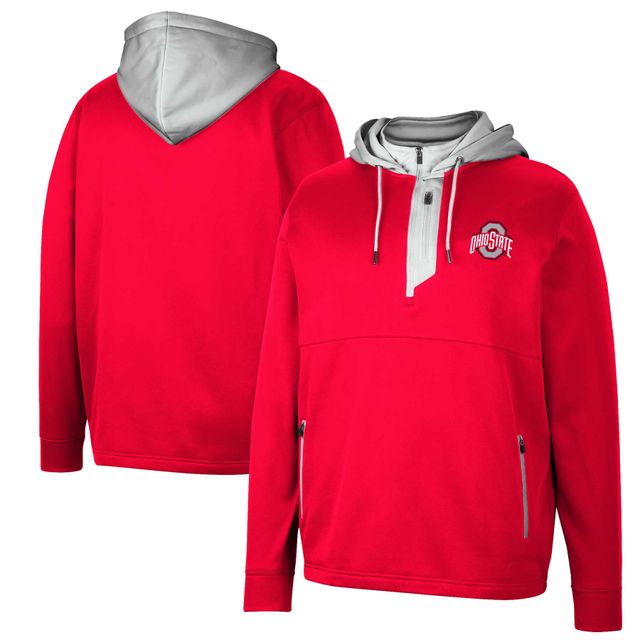 Sweat à capuche Colosseum Scarlet Ohio State Buckeyes Luge 3.0 pour homme