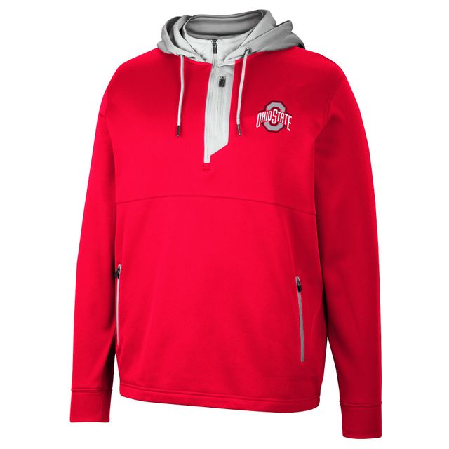 Sweat à capuche Colosseum Scarlet Ohio State Buckeyes Luge 3.0 pour homme