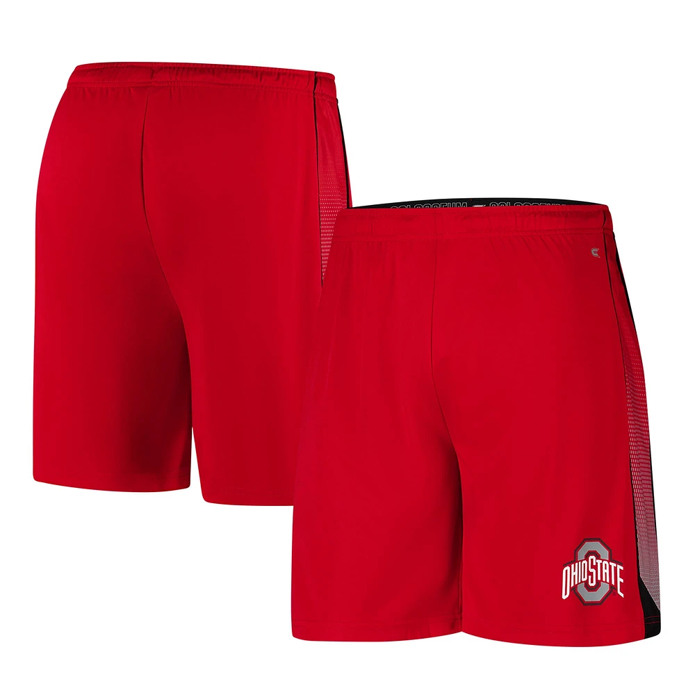 Short en ligne Colosseum Scarlet Ohio State Buckeyes pour hommes