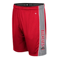 Men's Colosseum Scarlet Ohio State Buckeyes Panel Shorts