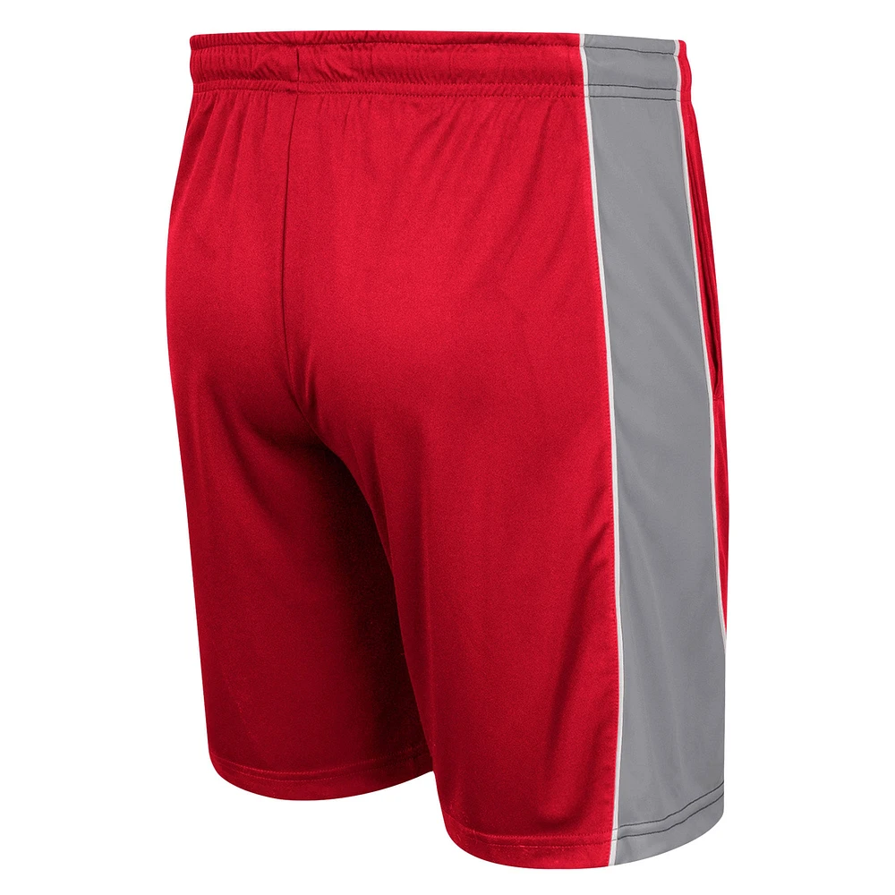 Men's Colosseum Scarlet Ohio State Buckeyes Panel Shorts