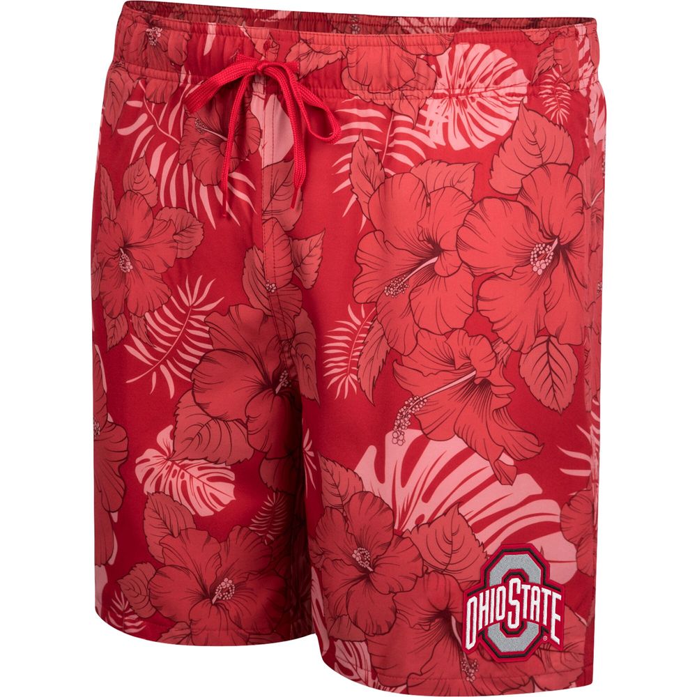 Men's Colosseum Scarlet Ohio State Buckeyes The Dude Swim Shorts