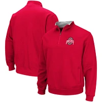 Veste homme Colosseum Scarlet Ohio State Buckeyes Tortugas quart-zip