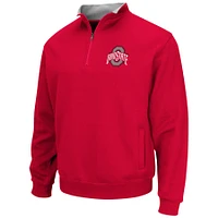 Veste homme Colosseum Scarlet Ohio State Buckeyes Tortugas Team Logo quart-zip