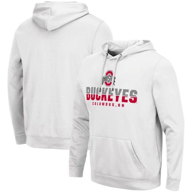 Sweat à capuche Colosseum Ohio State Buckeyes Lantern blanc pour homme