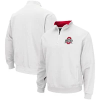 Colosseum White pour homme Ohio State Buckeyes Tortugas Team Logo Quarter-Zip Jacket