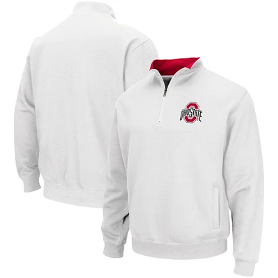 Colosseum White pour homme Ohio State Buckeyes Tortugas Team Logo Quarter-Zip Jacket
